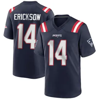 New England Patriots Men's Alex Erickson Game Team Color Jersey - Navy Blue
