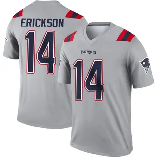 New England Patriots Men's Alex Erickson Legend Inverted Jersey - Gray