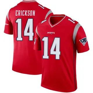 New England Patriots Men's Alex Erickson Legend Inverted Jersey - Red