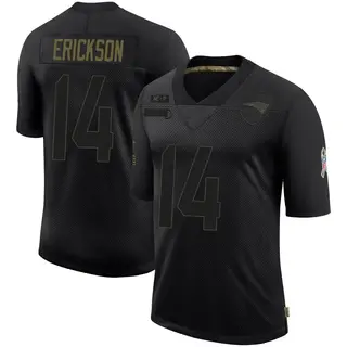New England Patriots Men's Alex Erickson Limited 2020 Salute To Service Jersey - Black