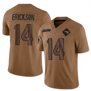 New England Patriots Men's Alex Erickson Limited 2023 Salute To Service Jersey - Brown