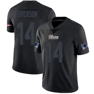 New England Patriots Men's Alex Erickson Limited Jersey - Black Impact