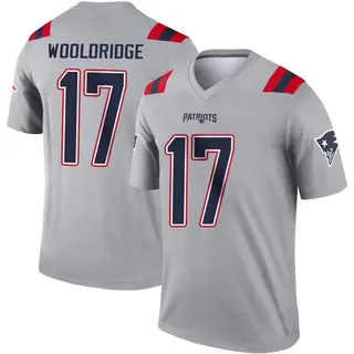 New England Patriots Men's Ben Wooldridge Legend Inverted Jersey - Gray