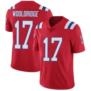 New England Patriots Men's Ben Wooldridge Limited Vapor Untouchable Alternate Jersey - Red