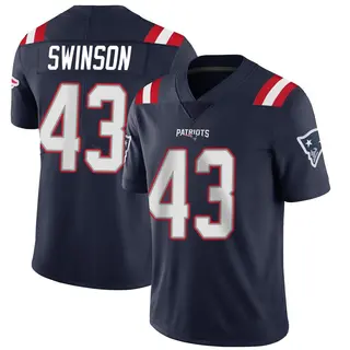 New England Patriots Men's Bradyn Swinson Limited Team Color Vapor Untouchable Jersey - Navy