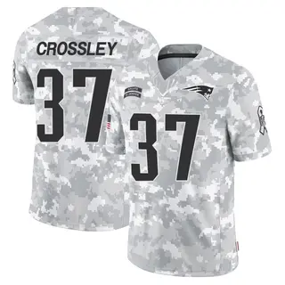 New England Patriots Men's Brandon Crossley Limited 2024 Salute to Service Jersey - Arctic Camo