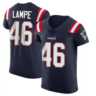 New England Patriots Men's Brock Lampe Elite Team Color Vapor Untouchable Jersey - Navy