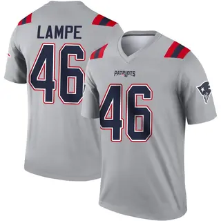 New England Patriots Men's Brock Lampe Legend Inverted Jersey - Gray