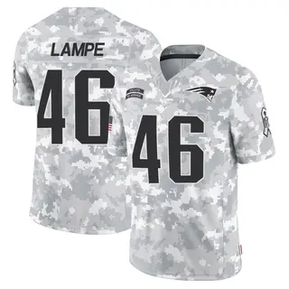 New England Patriots Men's Brock Lampe Limited 2024 Salute to Service Jersey - Arctic Camo