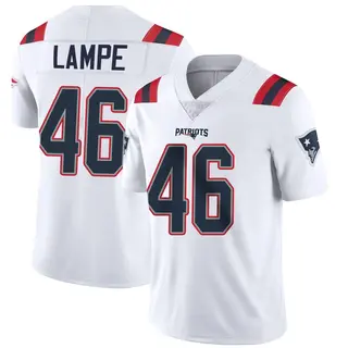 New England Patriots Men's Brock Lampe Limited Vapor Untouchable Jersey - White