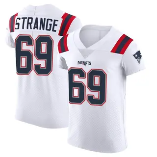 New England Patriots Men's Cole Strange Elite Vapor Untouchable Jersey - White