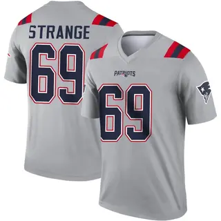 New England Patriots Men's Cole Strange Legend Inverted Jersey - Gray