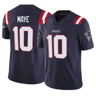 New England Patriots Men's Drake Maye Limited Vapor F.U.S.E. Jersey - Navy