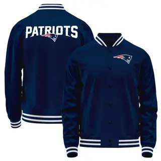 New England Patriots Men's Full-Snap Jacket - Navy