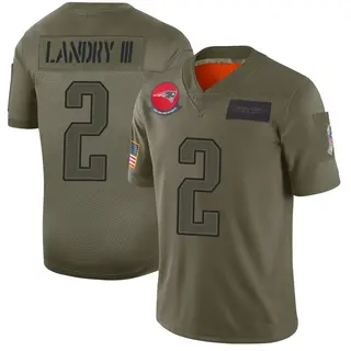New England Patriots Men's Harold Landry III Limited 2019 Salute to Service Jersey - Camo