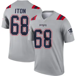 New England Patriots Men's Isaiah Iton Legend Inverted Jersey - Gray