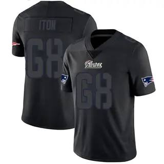 New England Patriots Men's Isaiah Iton Limited Jersey - Black Impact