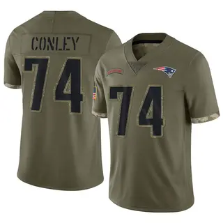 New England Patriots Men's Jack Conley Limited 2022 Salute To Service Jersey - Olive
