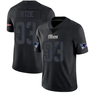 New England Patriots Men's Jahvaree Ritzie Limited Jersey - Black Impact