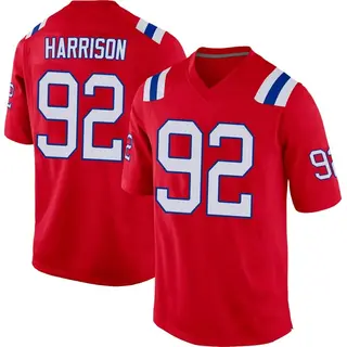 New England Patriots Men's James Harrison Game Alternate Jersey - Red