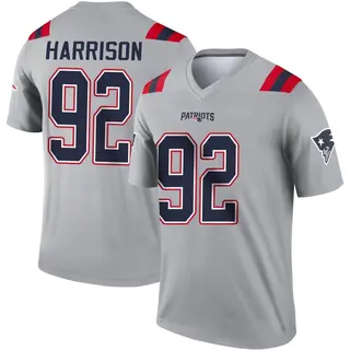 New England Patriots Men's James Harrison Legend Inverted Jersey - Gray