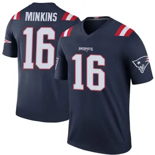 New England Patriots Men's Josh Minkins Legend Color Rush Jersey - Navy