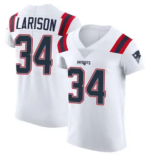 New England Patriots Men's Lan Larison Elite Vapor Untouchable Jersey - White
