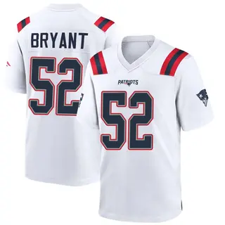New England Patriots Men's Marcus Bryant Game Jersey - White