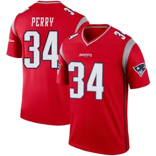 New England Patriots Men's Mark Perry Legend Inverted Jersey - Red