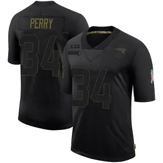 New England Patriots Men's Mark Perry Limited 2020 Salute To Service Jersey - Black