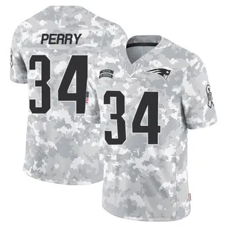 New England Patriots Men's Mark Perry Limited 2024 Salute to Service Jersey - Arctic Camo