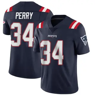 New England Patriots Men's Mark Perry Limited Team Color Vapor Untouchable Jersey - Navy