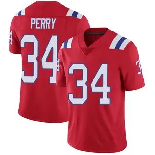 New England Patriots Men's Mark Perry Limited Vapor Untouchable Alternate Jersey - Red