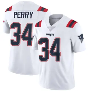 New England Patriots Men's Mark Perry Limited Vapor Untouchable Jersey - White