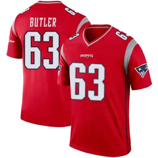 New England Patriots Men's Mehki Butler Legend Inverted Jersey - Red