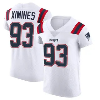New England Patriots Men's Oshane Ximines Elite Vapor Untouchable Jersey - White
