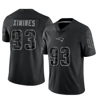 New England Patriots Men's Oshane Ximines Limited Reflective Jersey - Black