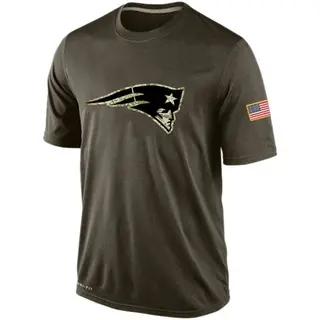 New England Patriots Men's Salute To Service KO Performance Dri-FIT T-Shirt - Olive