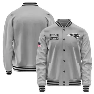New England Patriots Men's Salute to Service Performance Jacket - Gray