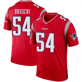 New England Patriots Men's Tedy Bruschi Legend Inverted Jersey - Red
