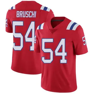 New England Patriots Men's Tedy Bruschi Limited Vapor Untouchable Alternate Jersey - Red