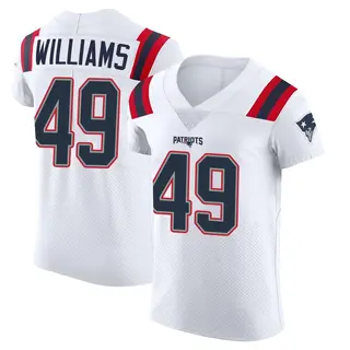 New England Patriots Men's Trayveon Williams Elite Vapor Untouchable Jersey - White