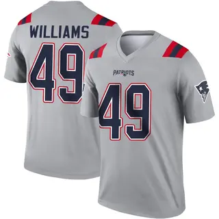 New England Patriots Men's Trayveon Williams Legend Inverted Jersey - Gray