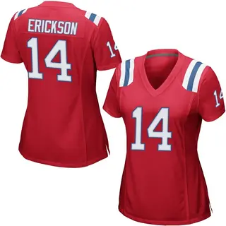 New England Patriots Women's Alex Erickson Game Alternate Jersey - Red