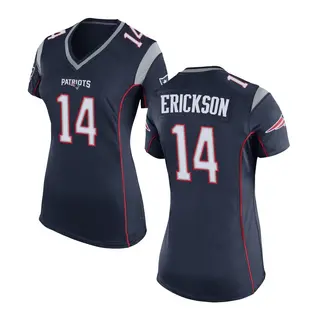 New England Patriots Women's Alex Erickson Game Team Color Jersey - Navy Blue