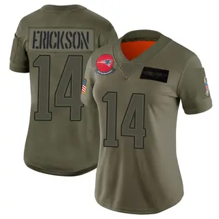 New England Patriots Women's Alex Erickson Limited 2019 Salute to Service Jersey - Camo