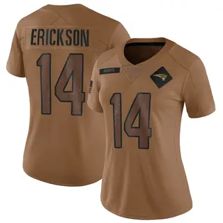 New England Patriots Women's Alex Erickson Limited 2023 Salute To Service Jersey - Brown