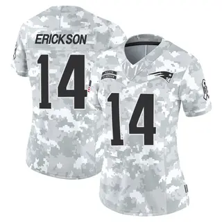 New England Patriots Women's Alex Erickson Limited 2024 Salute to Service Jersey - Arctic Camo