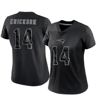 New England Patriots Women's Alex Erickson Limited Reflective Jersey - Black