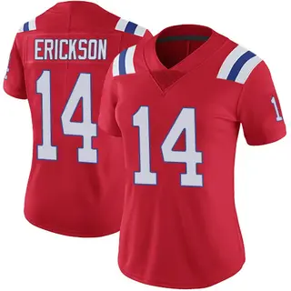 New England Patriots Women's Alex Erickson Limited Vapor Untouchable Alternate Jersey - Red